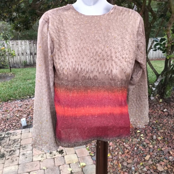 Adorable Flower Beaded top by Nikita NWT M - Picture 6 of 6